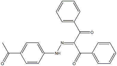  1,3-diphenyl-1,2,3-propanetrione 2-[N-(4-acetylphenyl)hydrazone]