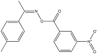 N-[(Z)-1-(4-methylphenyl)ethylidene]-N-[(3-nitrobenzoyl)oxy]amine Structure