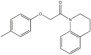 1-[3,4-dihydro-1(2H)-quinolinyl]-2-(4-methylphenoxy)-1-ethanone Struktur