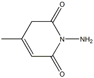 1-amino-4-methyl-2,6(1H,5H)-pyridinedione 结构式