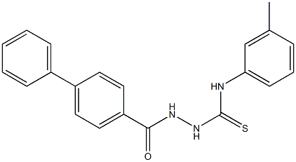 2-([1,1'-biphenyl]-4-ylcarbonyl)-N-(3-methylphenyl)-1-hydrazinecarbothioamide
