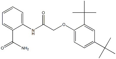 2-({2-[2,4-di(tert-butyl)phenoxy]acetyl}amino)benzamide Structure