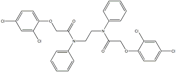 2-(2,4-dichlorophenoxy)-N-(2-{[2-(2,4-dichlorophenoxy)acetyl]anilino}ethyl)-N-phenylacetamide Struktur