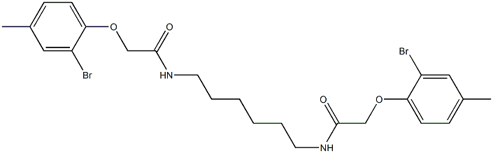  2-(2-bromo-4-methylphenoxy)-N-(6-{[2-(2-bromo-4-methylphenoxy)acetyl]amino}hexyl)acetamide