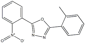 2-(2-methylphenyl)-5-(2-nitrophenyl)-1,3,4-oxadiazole Struktur
