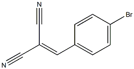 2-(4-bromobenzylidene)malononitrile,,结构式