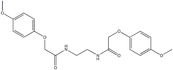 2-(4-methoxyphenoxy)-N-(2-{[2-(4-methoxyphenoxy)acetyl]amino}ethyl)acetamide,,结构式