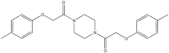 2-(4-methylphenoxy)-1-{4-[2-(4-methylphenoxy)acetyl]-1-piperazinyl}-1-ethanone