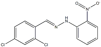 2,4-dichlorobenzaldehyde N-(2-nitrophenyl)hydrazone Struktur