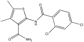 2-[(2,4-dichlorobenzoyl)amino]-4,5-dimethyl-3-thiophenecarboxamide