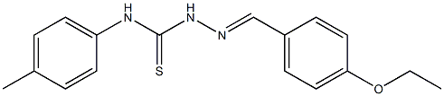 2-[(E)-(4-ethoxyphenyl)methylidene]-N-(4-methylphenyl)-1-hydrazinecarbothioamide