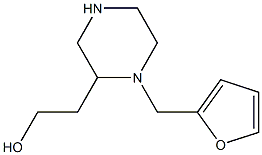 2-[1-(2-furylmethyl)-2-piperazinyl]-1-ethanol 化学構造式