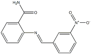 2-{[(E)-(3-nitrophenyl)methylidene]amino}benzamide Structure
