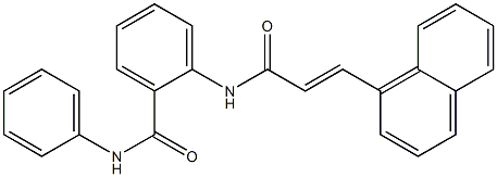 2-{[(E)-3-(1-naphthyl)-2-propenoyl]amino}-N-phenylbenzamide Structure