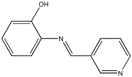 2-{[(E)-3-pyridinylmethylidene]amino}phenol Structure