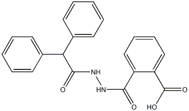 2-{[2-(2,2-diphenylacetyl)hydrazino]carbonyl}benzoic acid 化学構造式