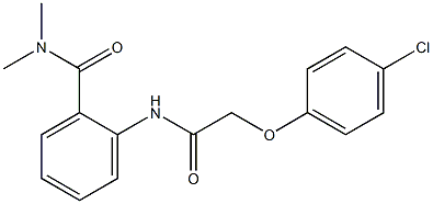  2-{[2-(4-chlorophenoxy)acetyl]amino}-N,N-dimethylbenzamide