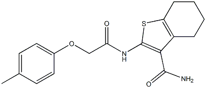 2-{[2-(4-methylphenoxy)acetyl]amino}-4,5,6,7-tetrahydro-1-benzothiophene-3-carboxamide