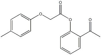 2-acetylphenyl 2-(4-methylphenoxy)acetate Structure