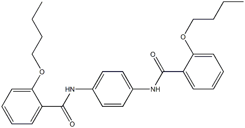 2-butoxy-N-{4-[(2-butoxybenzoyl)amino]phenyl}benzamide Structure