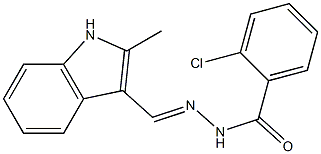 2-chloro-N'-[(E)-(2-methyl-1H-indol-3-yl)methylidene]benzohydrazide|