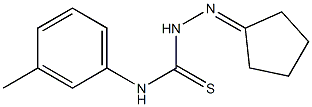 2-cyclopentylidene-N-(3-methylphenyl)-1-hydrazinecarbothioamide Structure