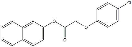 2-naphthyl 2-(4-chlorophenoxy)acetate 化学構造式
