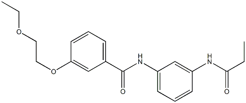 3-(2-ethoxyethoxy)-N-[3-(propionylamino)phenyl]benzamide Structure