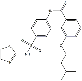  3-(isopentyloxy)-N-{4-[(1,3-thiazol-2-ylamino)sulfonyl]phenyl}benzamide