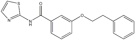 3-(phenethyloxy)-N-(1,3-thiazol-2-yl)benzamide Structure