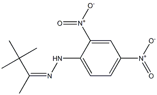 3,3-dimethyl-2-butanone N-(2,4-dinitrophenyl)hydrazone,,结构式