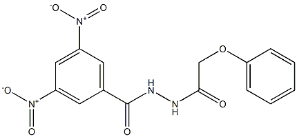 3,5-dinitro-N'-(2-phenoxyacetyl)benzohydrazide,,结构式