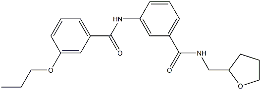 3-[(3-propoxybenzoyl)amino]-N-(tetrahydro-2-furanylmethyl)benzamide