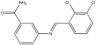 3-{[(E)-(2,3-dichlorophenyl)methylidene]amino}benzamide