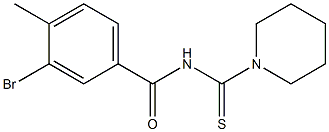 3-bromo-4-methyl-N-(1-piperidinylcarbothioyl)benzamide