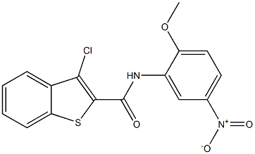 3-chloro-N-(2-methoxy-5-nitrophenyl)-1-benzothiophene-2-carboxamide