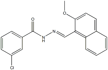  3-chloro-N'-[(E)-(2-methoxy-1-naphthyl)methylidene]benzohydrazide