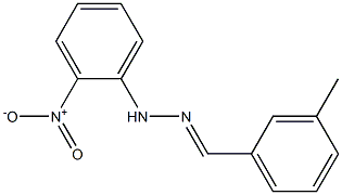 3-methylbenzaldehyde N-(2-nitrophenyl)hydrazone Struktur
