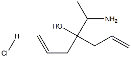 4-(1-aminoethyl)-1,6-heptadien-4-ol hydrochloride Structure