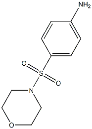 4-(4-morpholinylsulfonyl)phenylamine,,结构式