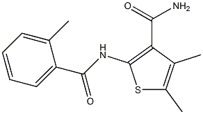 4,5-dimethyl-2-[(2-methylbenzoyl)amino]-3-thiophenecarboxamide|