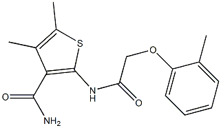 4,5-dimethyl-2-{[2-(2-methylphenoxy)acetyl]amino}-3-thiophenecarboxamide