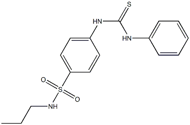  4-[(anilinocarbothioyl)amino]-N-propylbenzenesulfonamide