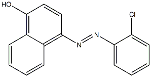 4-[(E)-2-(2-chlorophenyl)diazenyl]-1-naphthol Structure