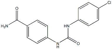 4-{[(4-chloroanilino)carbonyl]amino}benzamide,,结构式