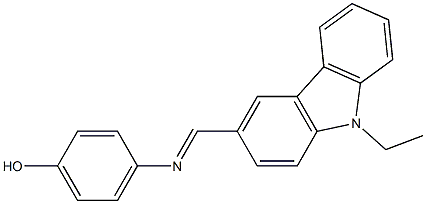 4-{[(E)-(9-ethyl-9H-carbazol-3-yl)methylidene]amino}phenol Structure