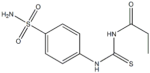 4-{[(propionylamino)carbothioyl]amino}benzenesulfonamide,,结构式