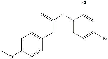  4-bromo-2-chlorophenyl 2-(4-methoxyphenyl)acetate