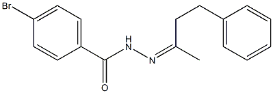 4-bromo-N'-[(Z)-1-methyl-3-phenylpropylidene]benzohydrazide,,结构式