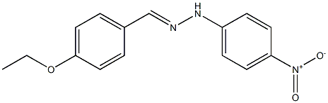 4-ethoxybenzaldehyde N-(4-nitrophenyl)hydrazone 化学構造式